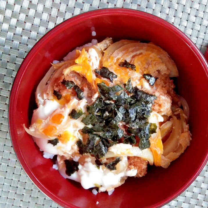 素朴！めんつゆでヒレカツ丼